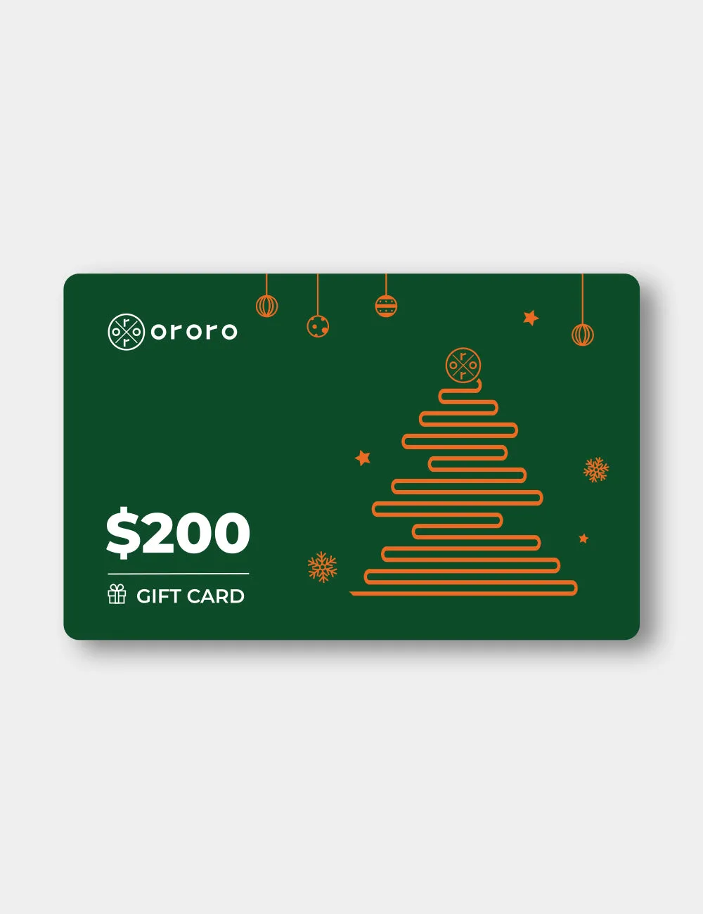 ororo Gift Card - $100/$200 (Physical Card)