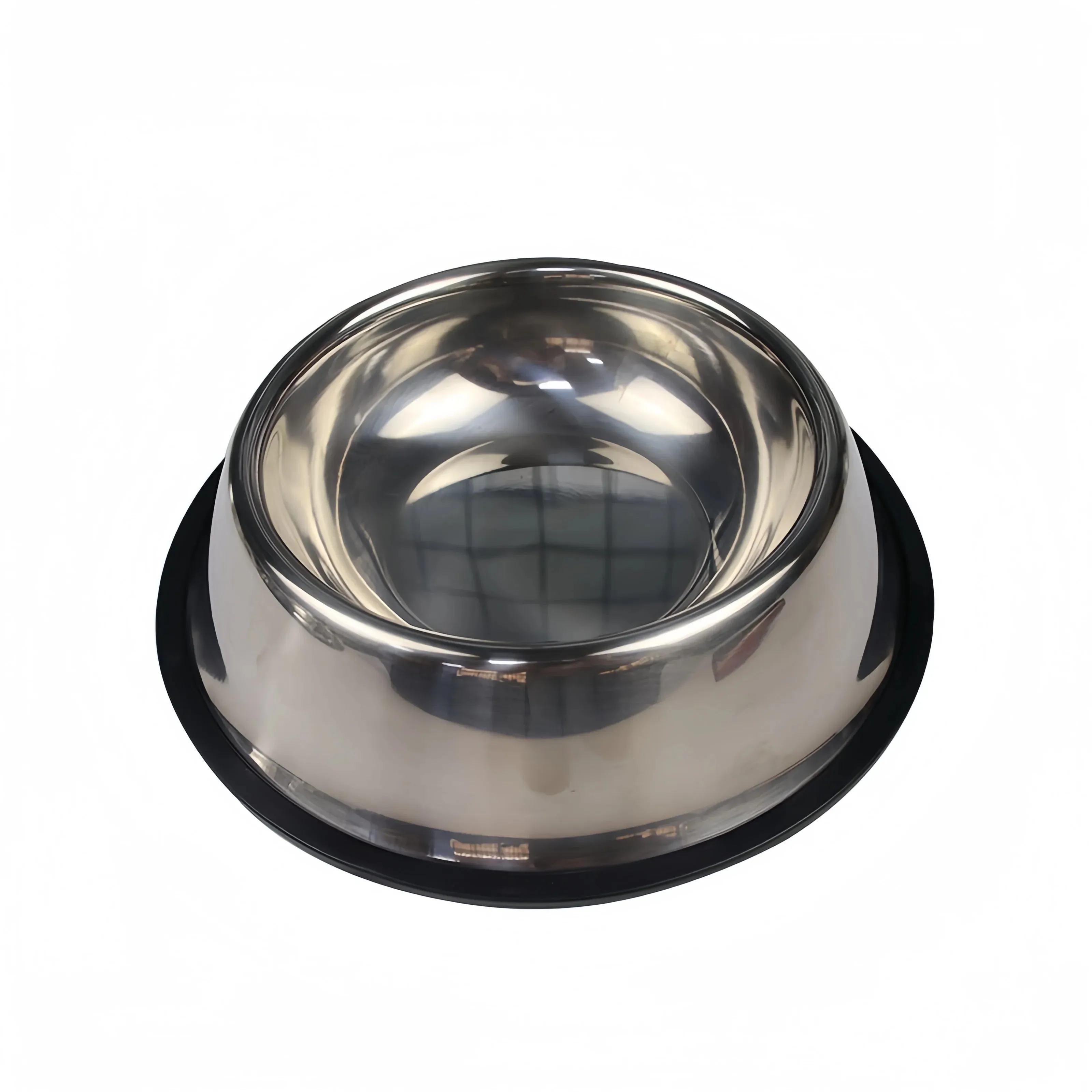 Pet Dog Cat Stainless Steel Bowl Pet Feeding Bowl Cat and Dog Drinking Bowl Metal Feeder Bowl Durable Easy To Clean 6 Sizes