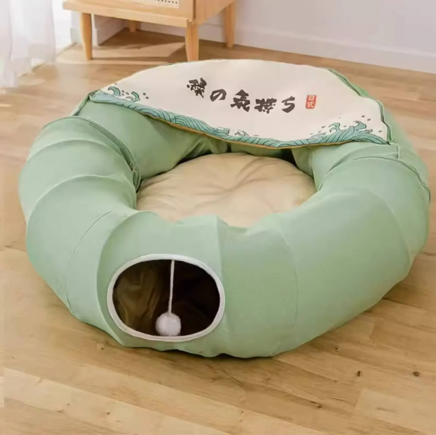 Pet Foldable Round Tunnel Cat Bed Toys Large Space