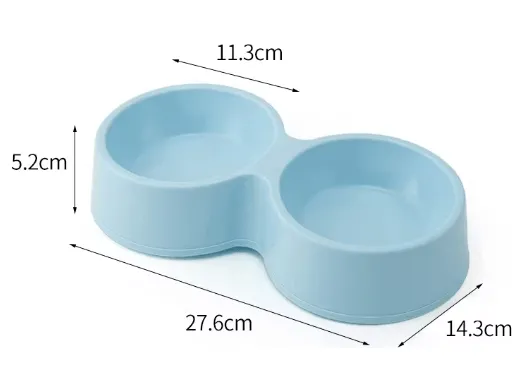 Plastic Double Round Bowl 28*14.5*5.5Cm