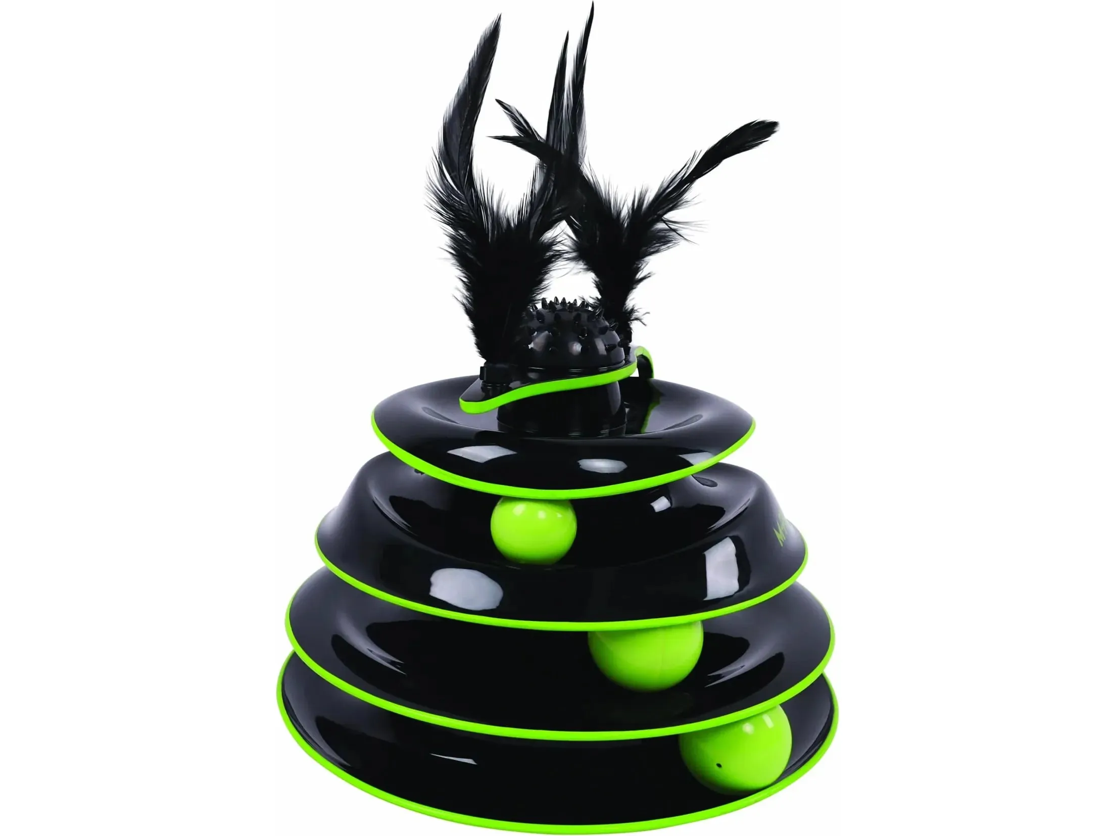 PLAY TOWER Castle Cat Toy Black and green