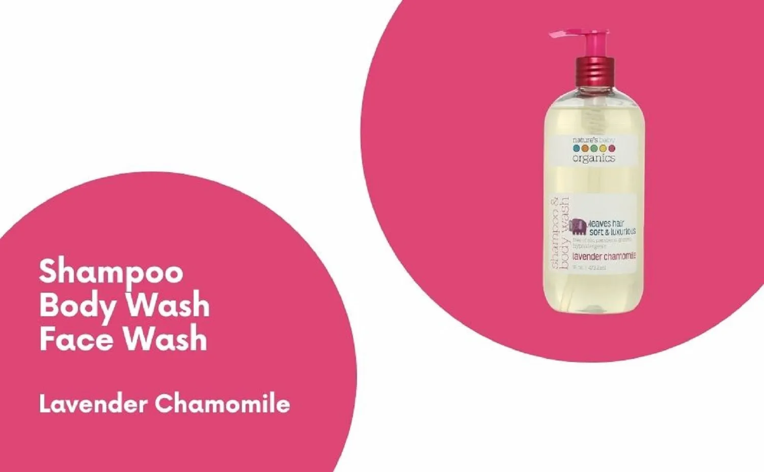 Shampoo & Body Wash Lavender Chamomile 16 oz