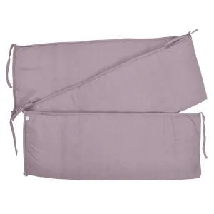 Solid bumper pads - plum