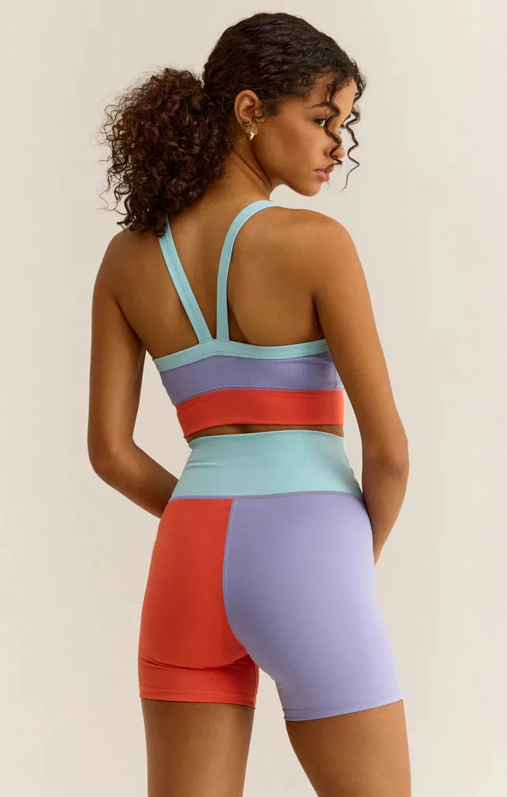 Spot On Color Block Bra - Cosmic Sky [Z Supply]