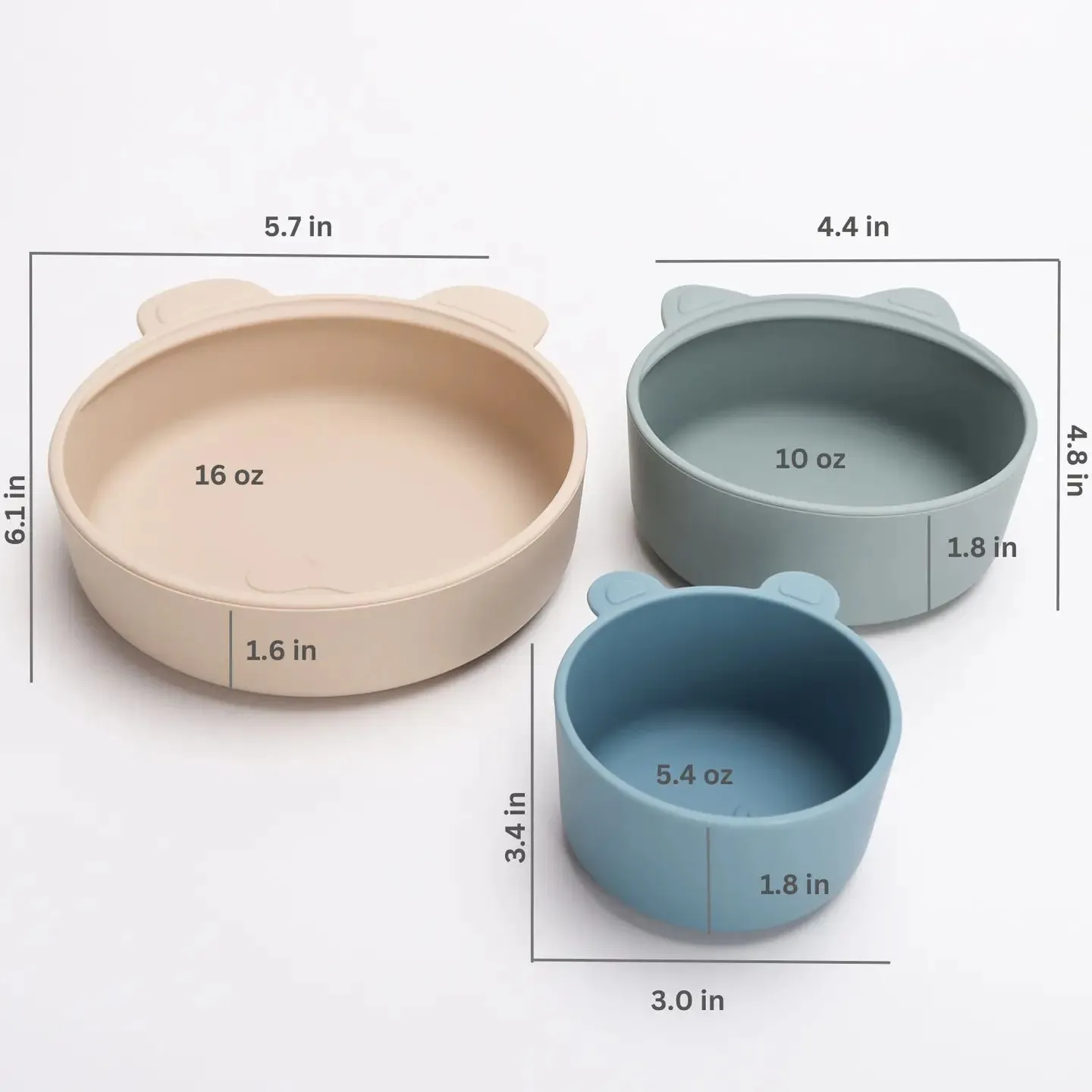 Stackable Snack Bowl Set (3pc)