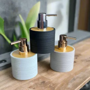 Stylish Matte Finish Round Shape Soap Dispensers (1PC) By-APT