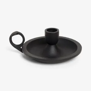 Taper Chamberstick Candle Holder (Black)