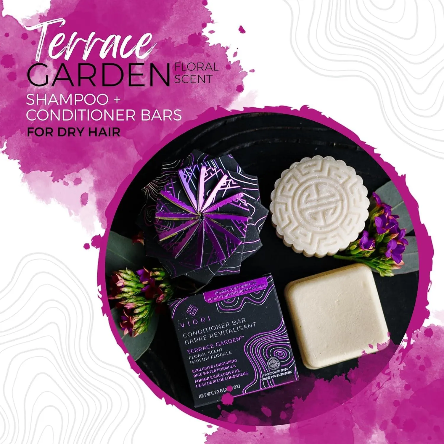 Terrace Garden Conditioner Bar Made with Rice Water - Handcrafted All Natural Organic Conditioner