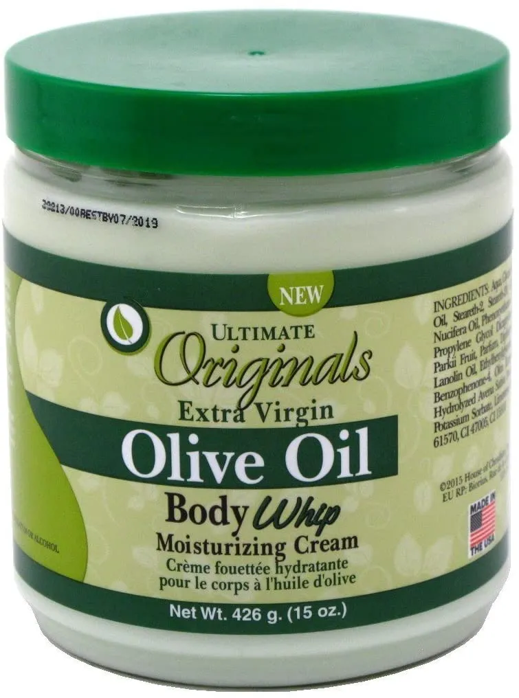 Ultimate Organic by Africa's Best Extra-virgin Olive Oil Body Whip Cream 15oz