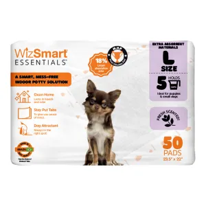 WizSmart Essentials Pads, Large, 50 ct, Fresh Scented