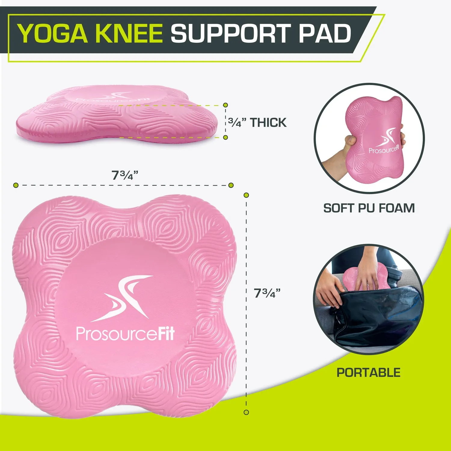 Yoga Knee Support Pads (Set of 2)